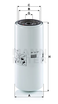 Bränslefilter MANN-FILTER WK 14 001