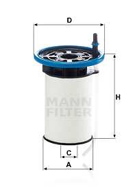 Bränslefilter MANN-FILTER PU 7005