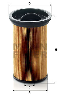 Bränslefilter MANN-FILTER PU 742