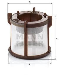 Bränslefilter MANN-FILTER PU 50 z