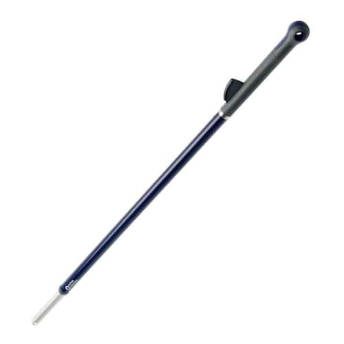 NORDEX Justerbart kvast- och mopphandtag, 110–170 cm, grått och svart