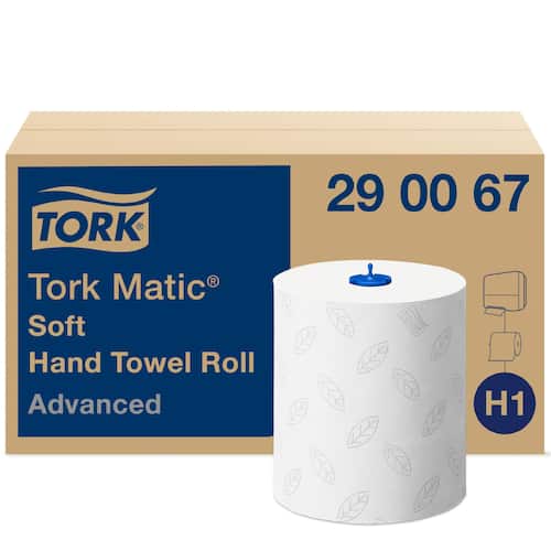 Tork Handduk Advanced H1, 2-lagers, präglade, vita