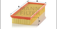 Luftfilter MANN-FILTER C 37 148