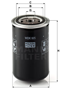 Bränslefilter MANN-FILTER WDK 925