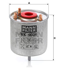 Bränslefilter MANN-FILTER WK 9034 z