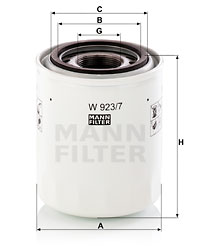 Hydraulikfilter, automatväxel MANN-FILTER W 923/7