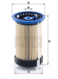 Bränslefilter MANN-FILTER PU 8015