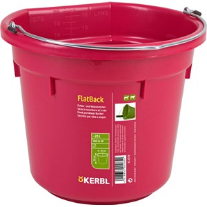 Foder- och vattenhink FlatBack Rosé, 20 l