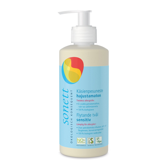 Sonett Ekologisk Flytande Tvål Sensitive 300 ml