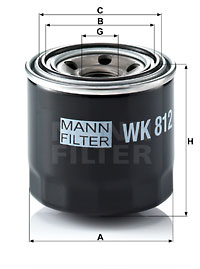 Bränslefilter MANN-FILTER WK 812