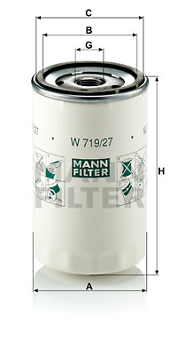 Oljefilter MANN-FILTER W 719/27