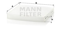 Kupéfilter MANN-FILTER CU 2358