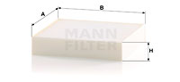 Kupéfilter MANN-FILTER CU 1830