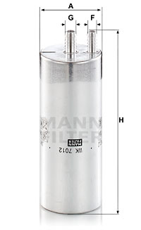 Bränslefilter MANN-FILTER WK 7012