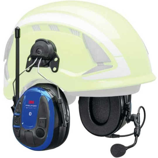 3M Peltor WS Alert XPI Hörselskydd med Bluetooth och mobilapplikation, hjälmfäste