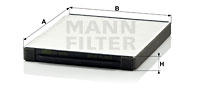 Kupéfilter MANN-FILTER CU 2441