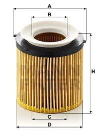 Oljefilter MANN-FILTER HU 8002 x KIT