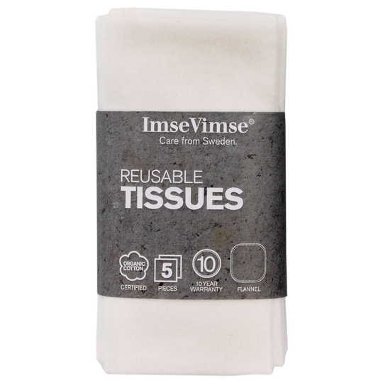 Imse Tvättbara Näsdukar - Natural, 5-pack