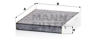 Kupéfilter MANN-FILTER CUK 2335 KIT