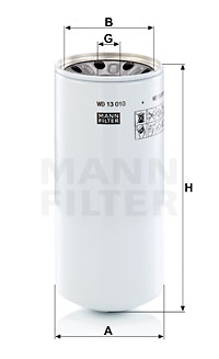 Filter, drifthydraulik MANN-FILTER WD 13 010-2 x