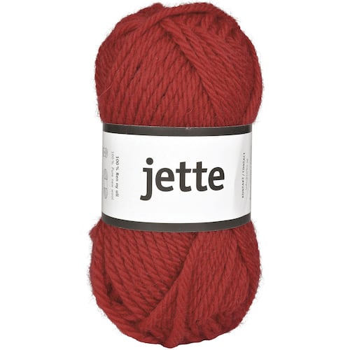 Järbo GARN Ullgarn Jette 50g röd