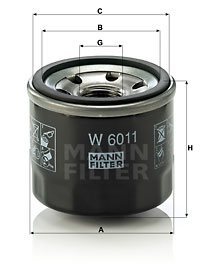 Oljefilter MANN-FILTER W 6011