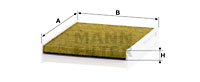 Kupéfilter MANN-FILTER FP 2026