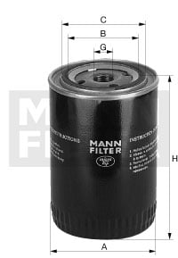 Filter, drifthydraulik MANN-FILTER W 920/40