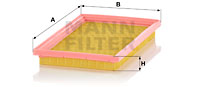 Luftfilter MANN-FILTER C 2742