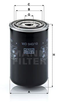 Oljefilter MANN-FILTER WD 940/19