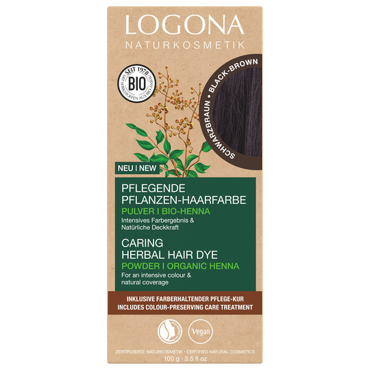 Logona Örthårfärg, 100 g Black Brown