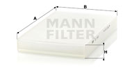 Kupéfilter MANN-FILTER CU 3192