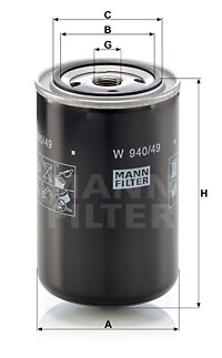 Oljefilter MANN-FILTER W 940/49