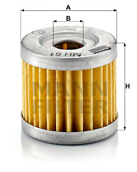 Oljefilter MANN-FILTER MH 51