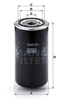 Bränslefilter MANN-FILTER WDK 950