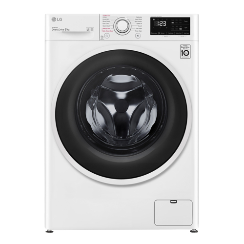 Lg K4wv408s0we Frontmatad Tvättmaskin - Vit