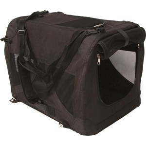 Canvasbur M-Pets Comfort Crate Svart, XS