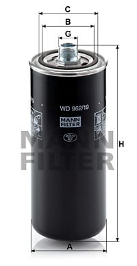 Hydraulikfilter, automatväxel MANN-FILTER WD 962/19