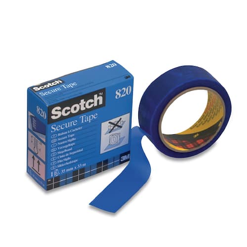 Scotch® Secure-tejp, blå, 35 mm x 33 m