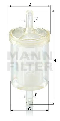 Bränslefilter MANN-FILTER WK 43/13 (10)