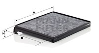 Kupéfilter MANN-FILTER CUK 33 001