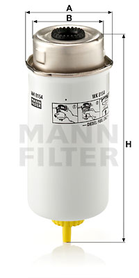 Bränslefilter MANN-FILTER WK 8154