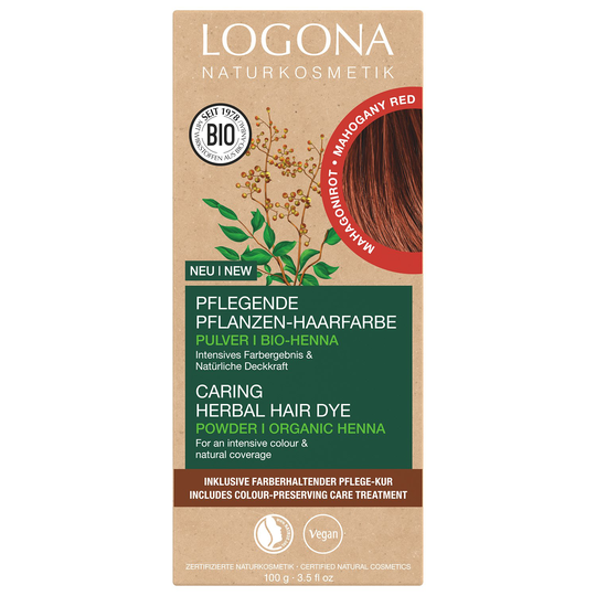 Logona Örthårfärg, 100 g Mahogany Red