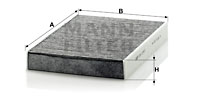 Kupéfilter MANN-FILTER CUK 2743