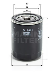 Oljefilter MANN-FILTER W 7041