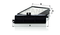 Kupéfilter MANN-FILTER CU 2709