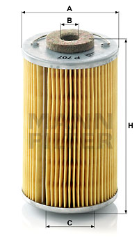 Bränslefilter MANN-FILTER P 707 x