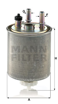 Bränslefilter MANN-FILTER WK 9022