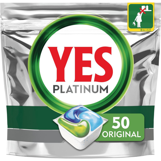 YES Platinum Original All In One Diskmaskinstabletter 50 st