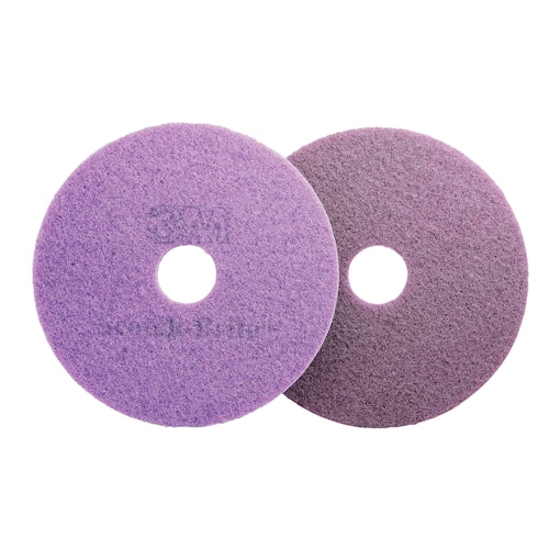 Scotch-Brite Diamantrondell för golvvårdsmaskin, golvrengöringsmedel, lila